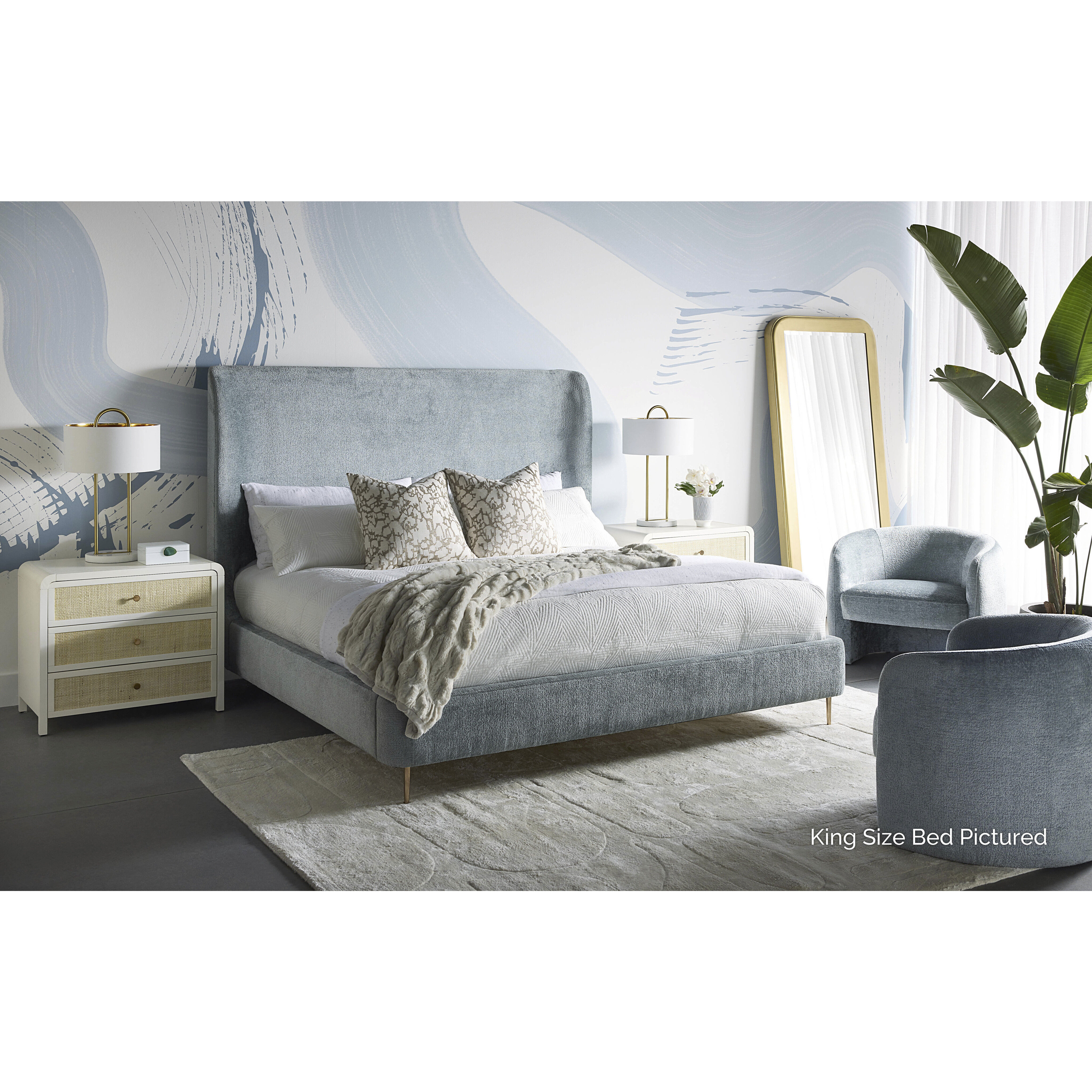 Tierra Bergen French Blue Bed, Queen